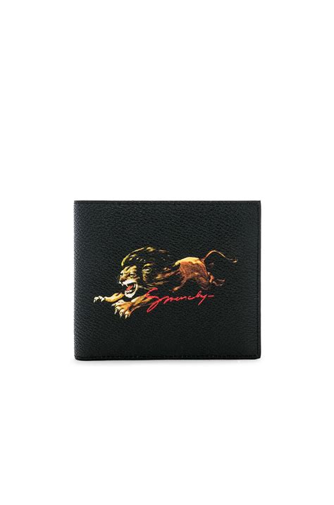 givenchy lion-graphic leather billfold
